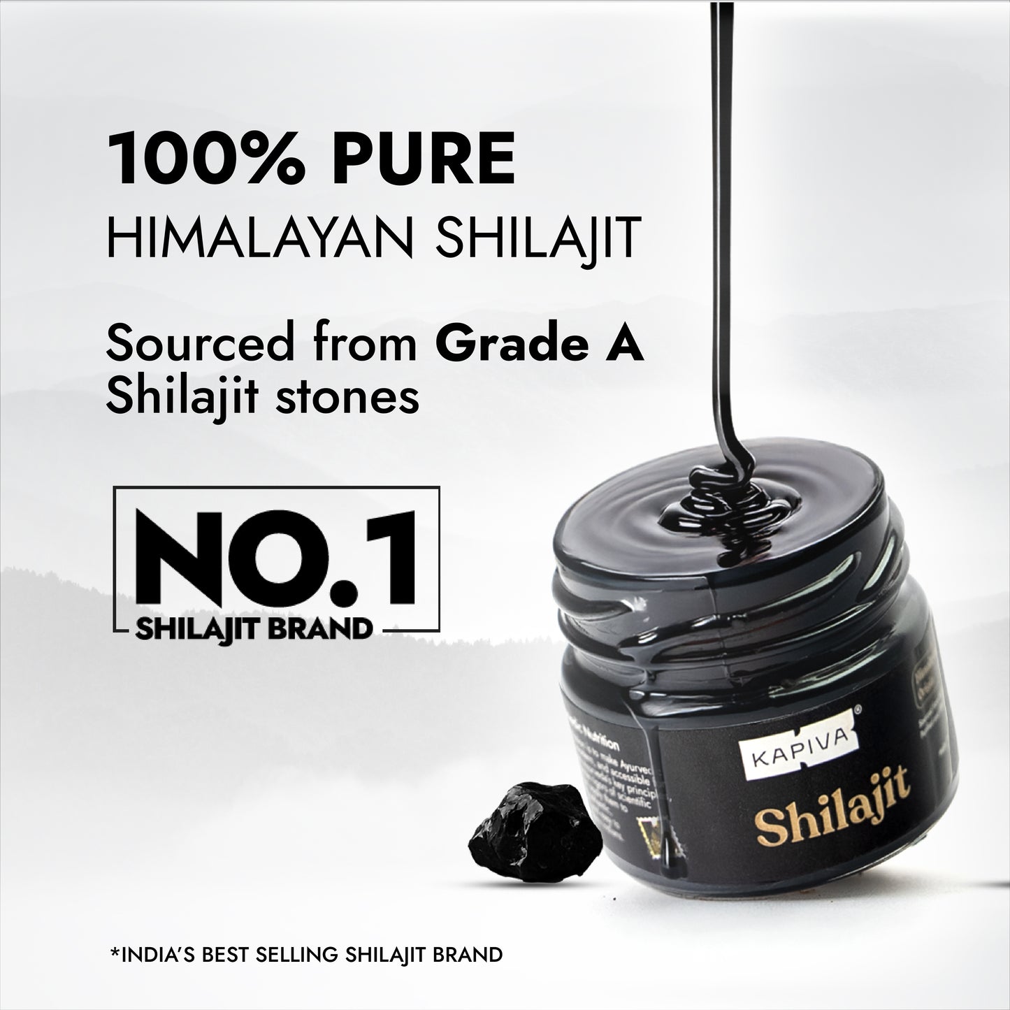 100% Pure Himalayan Shilajit, 40 gm