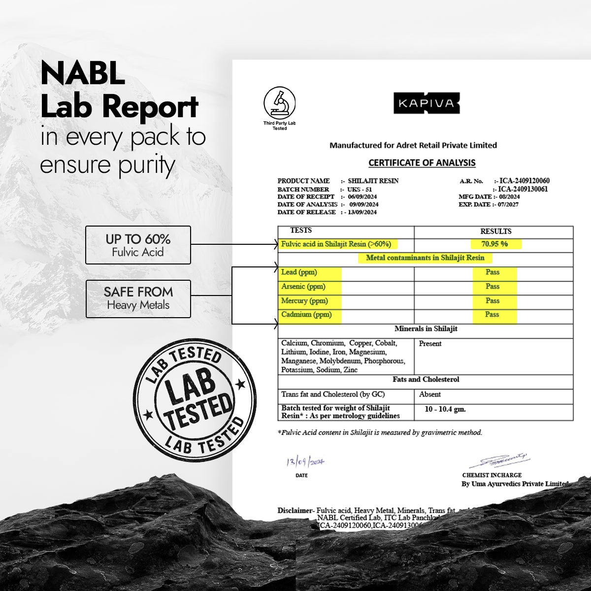 100% Pure Himalayan Shilajit, 30gm