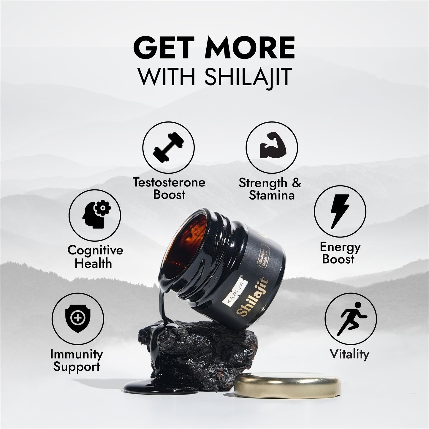 100% Pure Himalayan Shilajit, 30gm